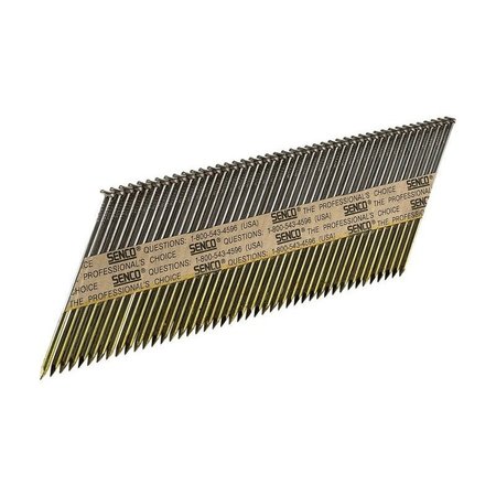 SENCO Collated Framing Nail, 3 in L, Bright, Clipped Head, 34 Degrees KC27APBX
